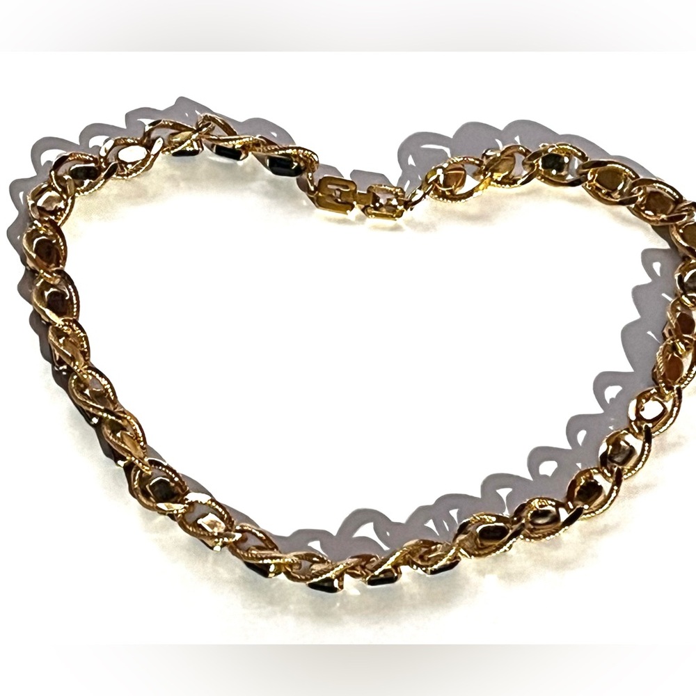 Givenchy Vintage Sapphire Crystal Rope Chain Link Necklace - Picture 9 of 15